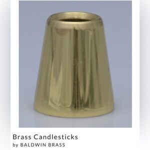 Baldwin Four Brass Candle Followers from the Baldwin vintage  new like condition